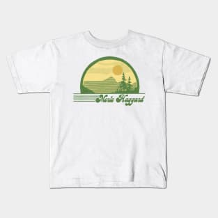 Merle Haggard / Retro Style Country Fan Design Kids T-Shirt